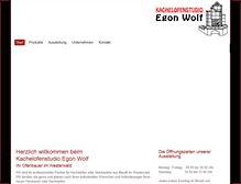 Tablet Screenshot of kachelofen-wolf.de